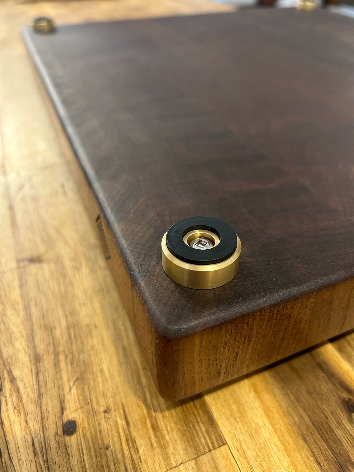 Timeless brass cutting board feet, small and large