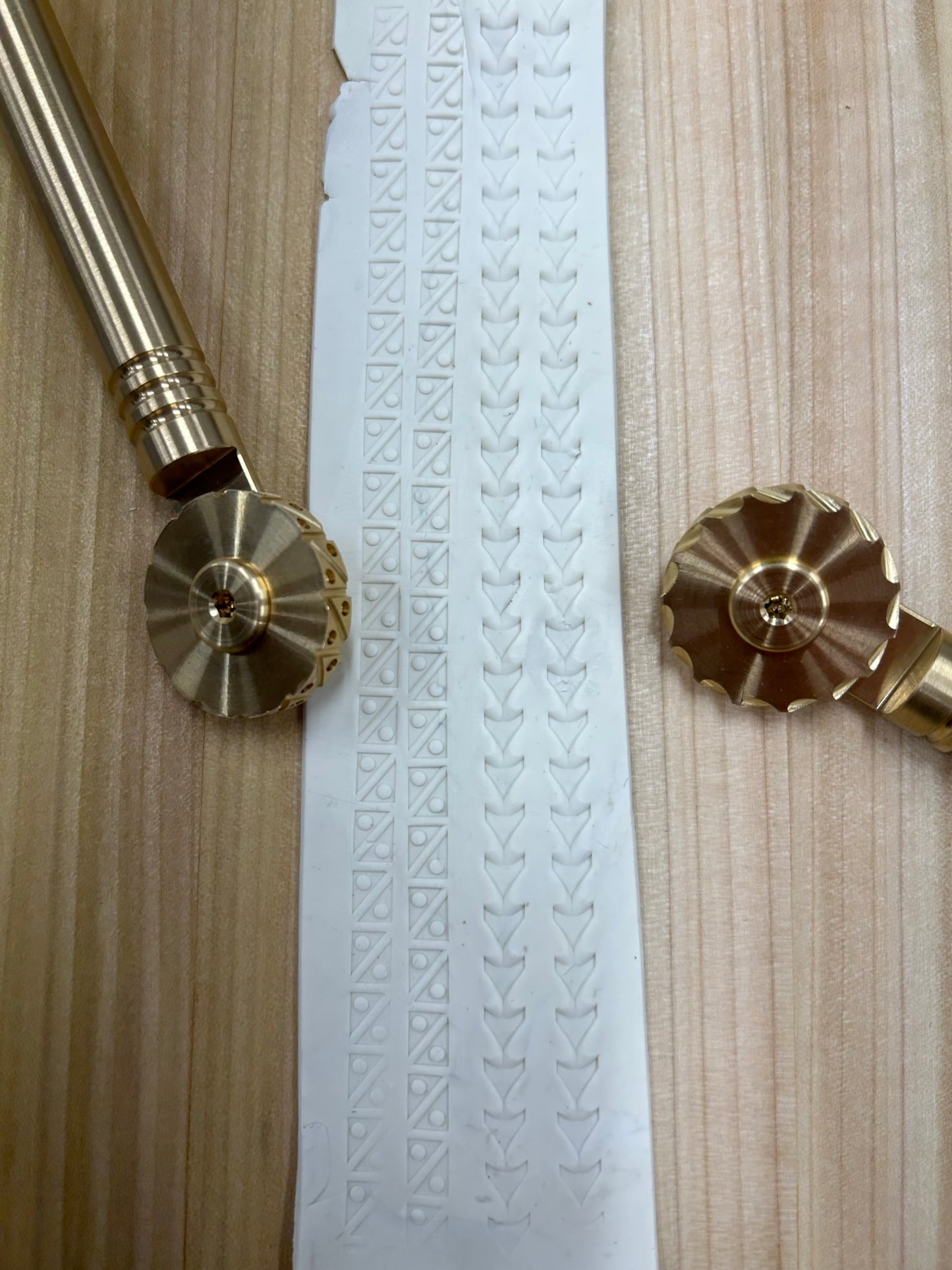 Brass decorative imprint wheels, for pasta & pastry