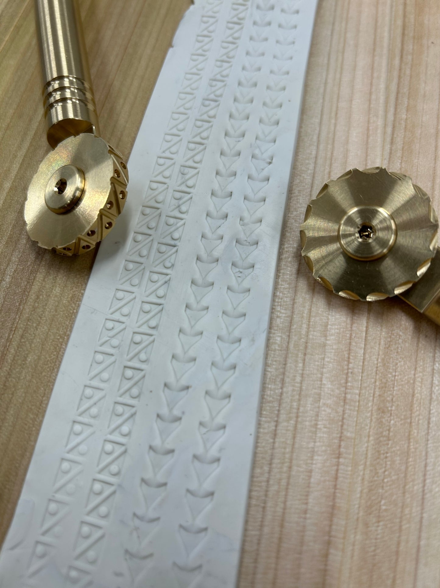 Brass decorative imprint wheels, for pasta & pastry