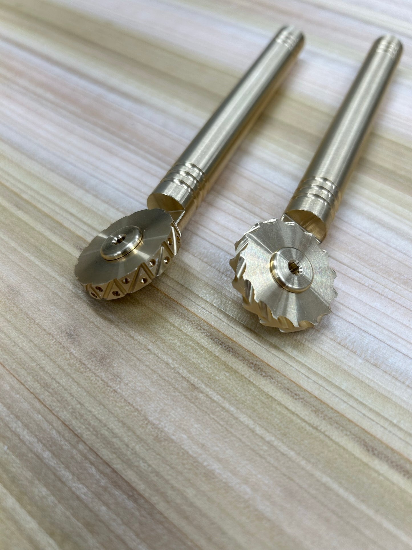 Brass decorative imprint wheels, for pasta & pastry