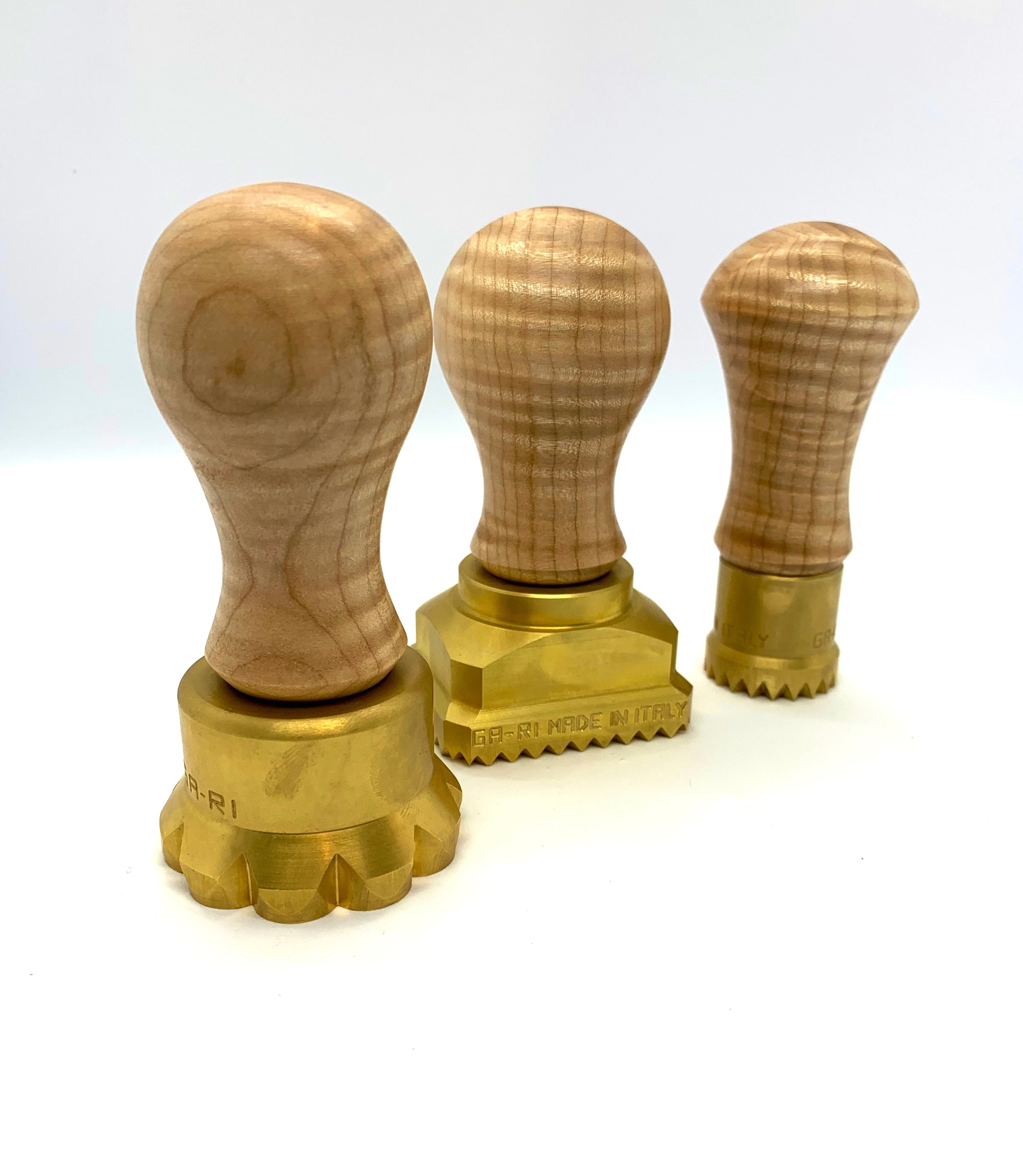 Brass ravioli mold, pasta stamp, custom handle