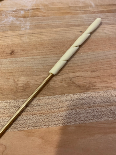 Pasta rolling pins, mini mattarelli, brass ferretto, 9pc