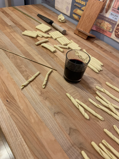 Pasta board set, macaroni, trofie, gnocchi, garganelli