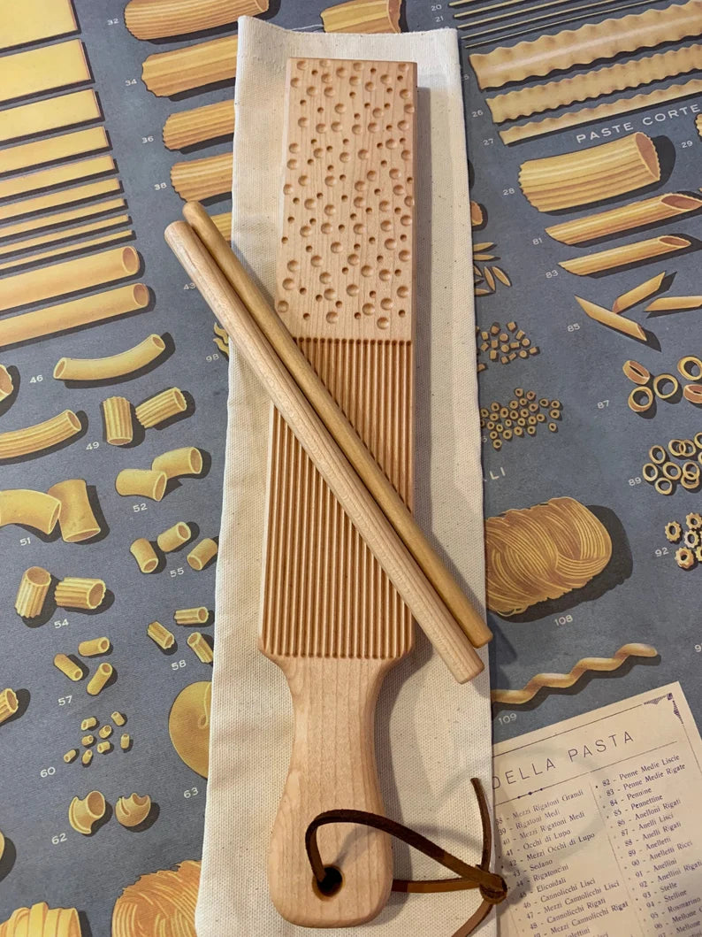 Combination pasta board, maple