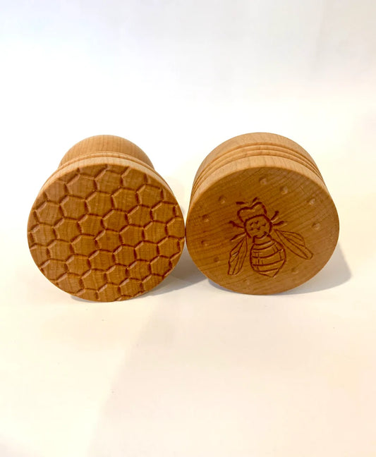 Corzetti stamp, pasta, bumble bee & honeycomb, handmade, maple