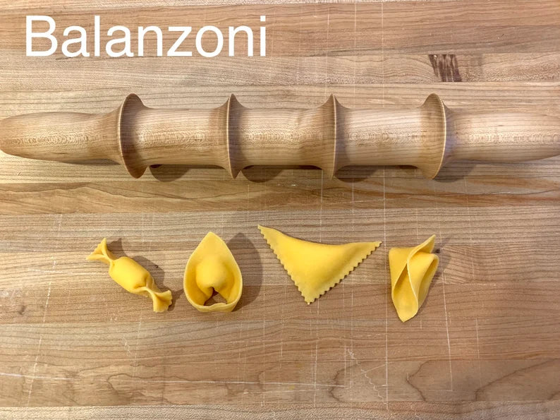 Pasta cutting pins, Balanzoni, Tortellini, Pappardelle