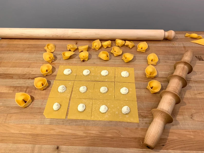 Pasta cutting pins, Balanzoni, Tortellini, Pappardelle