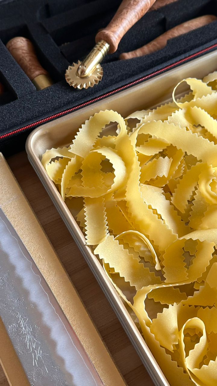 Custom Burl Handled Pasta Cutters 