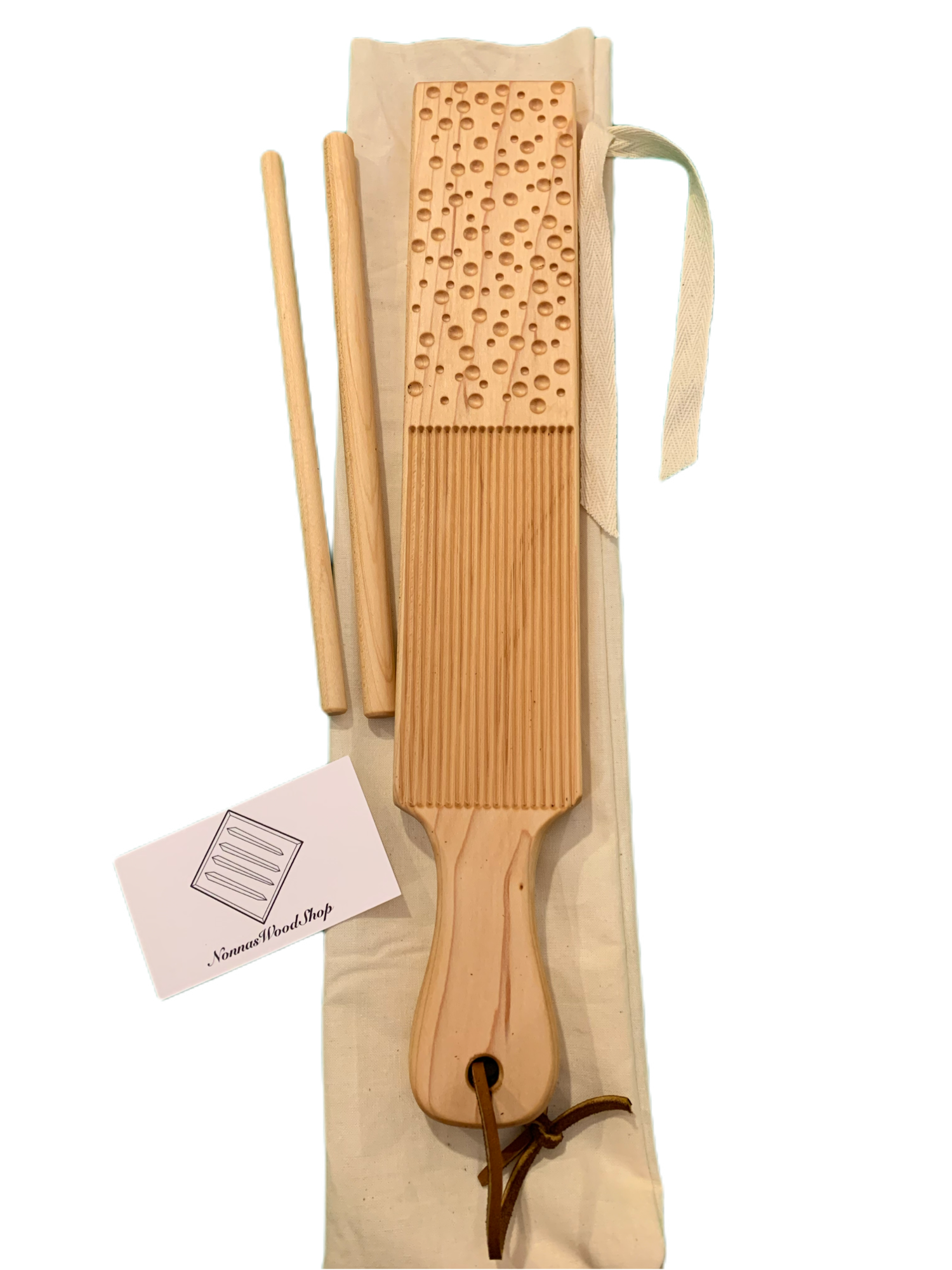 Combination pasta board, maple