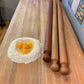 Classic, hand turned Italian Mattarello rolling pin